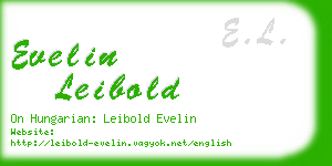 evelin leibold business card